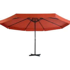 Maison Exclusive Parasols, Voiles D’Ombrage | - Parasol d'extérieur avec mât en aluminium 500 cm terre cuite