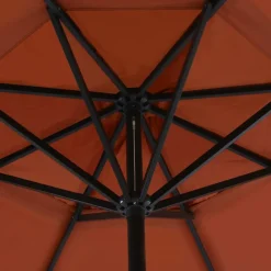 Maison Exclusive Parasols, Voiles D’Ombrage | - Parasol d'extérieur avec mât en aluminium 500 cm terre cuite