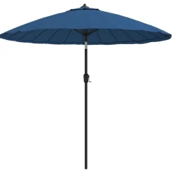 Maison Exclusive - Parasol d'extérieur avec mât en aluminium 500 cm bleu azuré Best