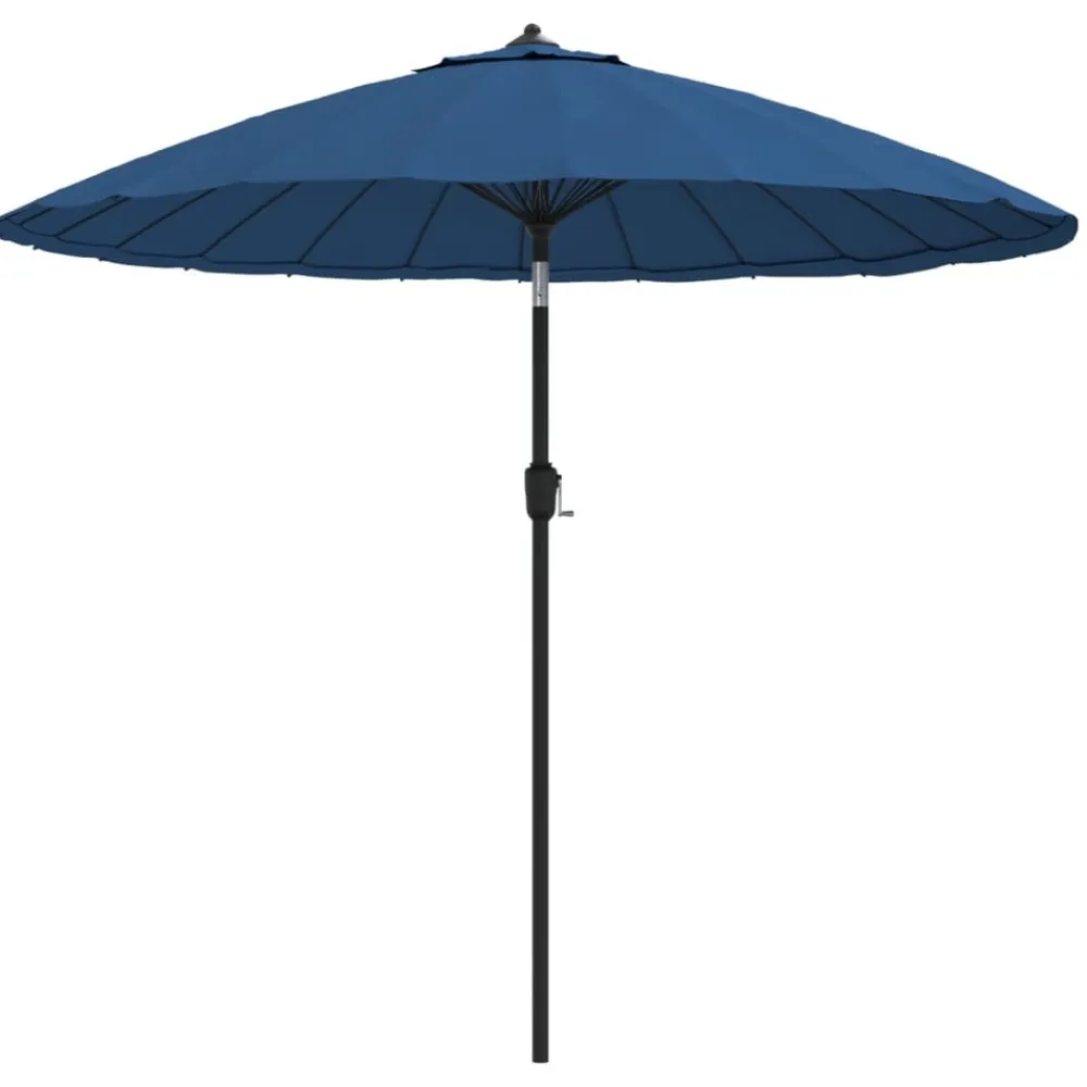Maison Exclusive - Parasol d'extérieur avec mât en aluminium 500 cm bleu azuré Best