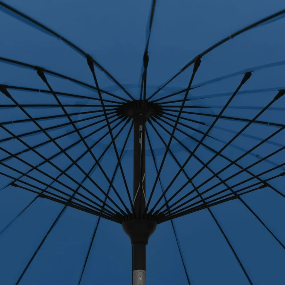 Maison Exclusive - Parasol d'extérieur avec mât en aluminium 500 cm bleu azuré Best