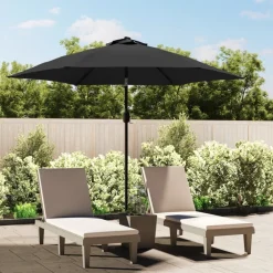 Maison Exclusive - Parasol d'extérieur avec poteau en métal 300 cm anthracite Discount