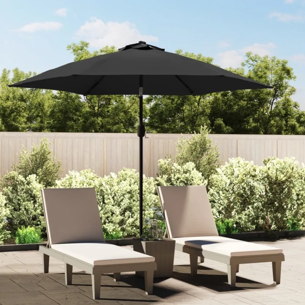 Maison Exclusive - Parasol d'extérieur avec poteau en métal 300 cm anthracite Discount