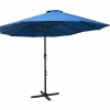 Maison Exclusive Parasols, Voiles D’Ombrage | - Parasol d'extérieur et poteau en aluminium 460x270 cm bleu
