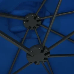 Maison Exclusive Parasols, Voiles D’Ombrage | - Parasol d'extérieur et poteau en aluminium 460x270 cm bleu