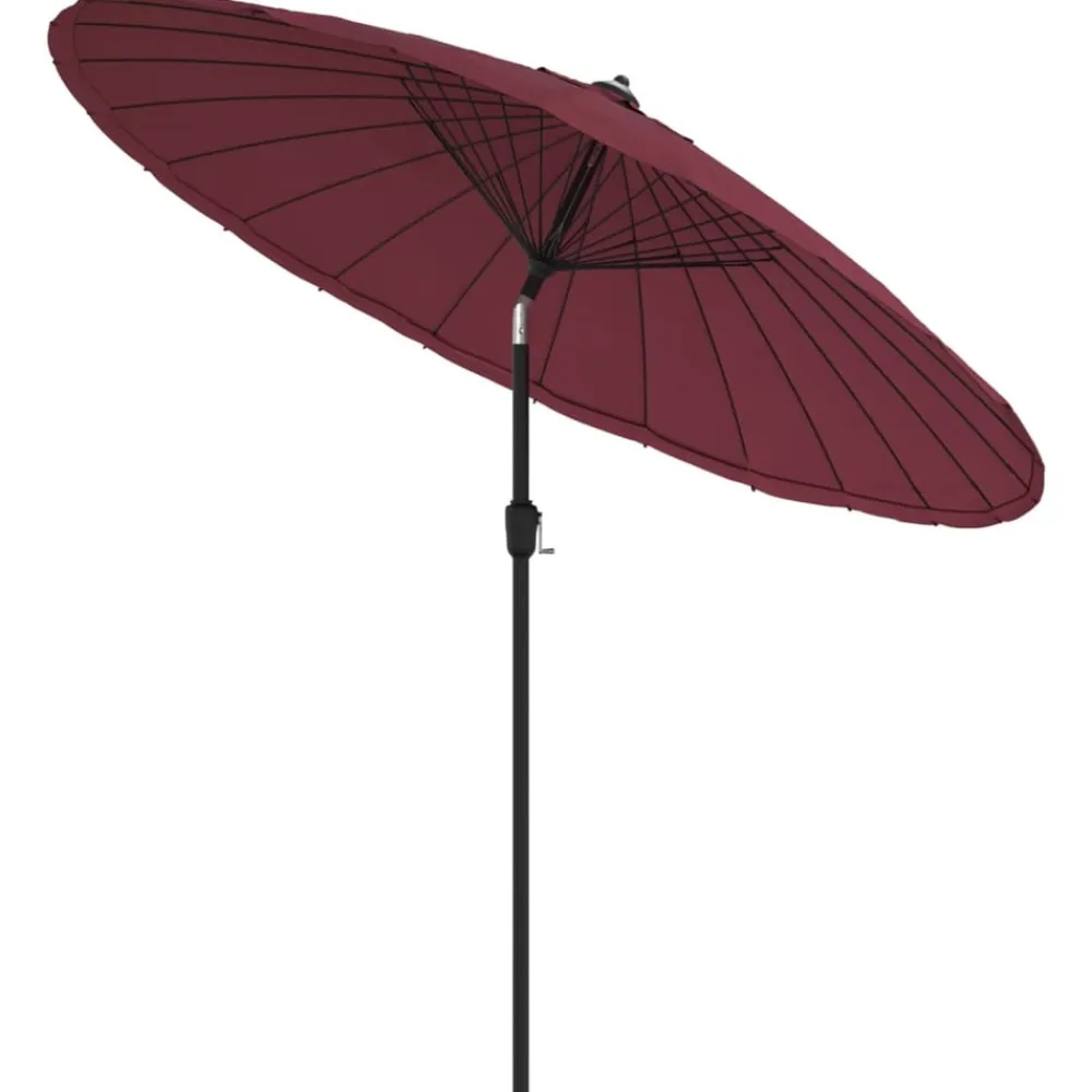 Maison Exclusive - Parasol d'extérieur avec mât en aluminium 270 cm rouge bordeaux Sale