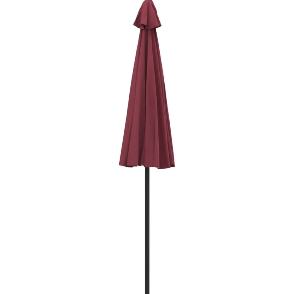 Maison Exclusive - Parasol d'extérieur avec mât en aluminium 270 cm rouge bordeaux Sale