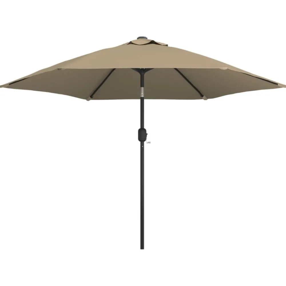 Maison Exclusive - Parasol d'extérieur avec poteau en métal 300 cm taupe Sale