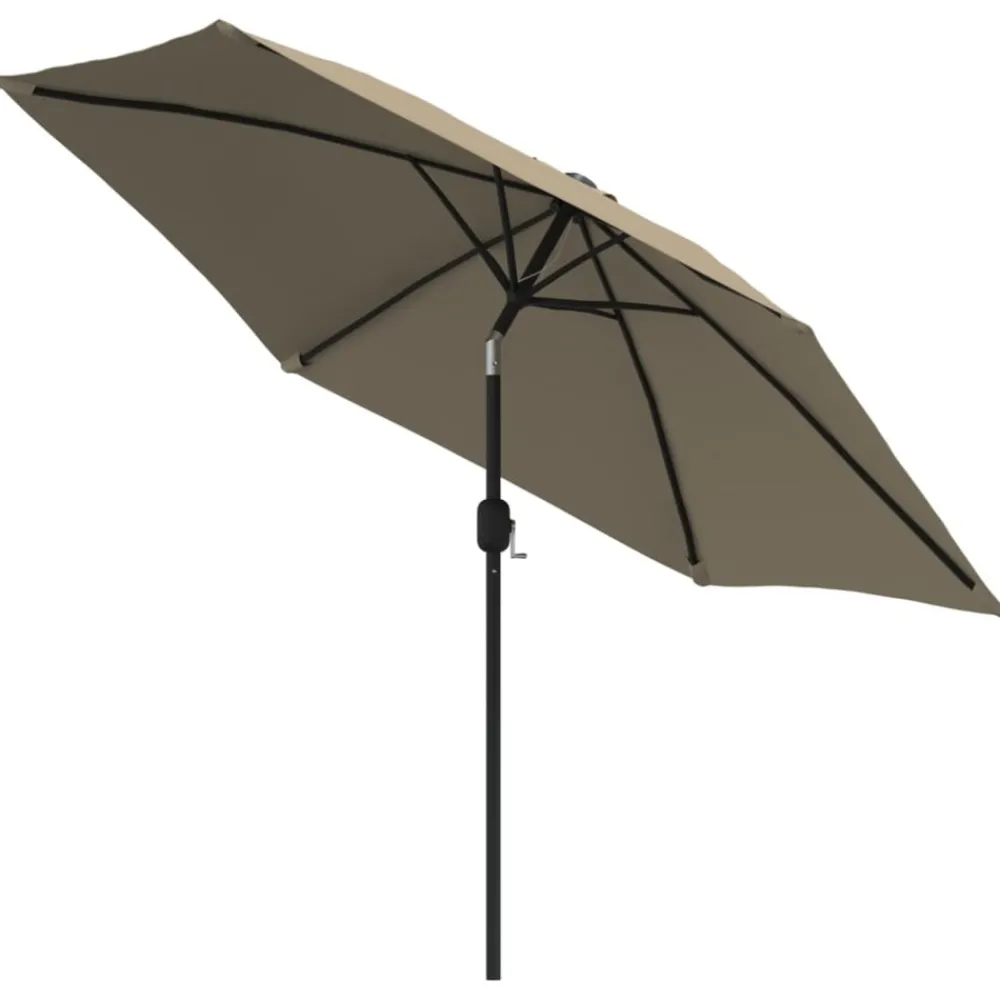 Maison Exclusive - Parasol d'extérieur avec poteau en métal 300 cm taupe Sale