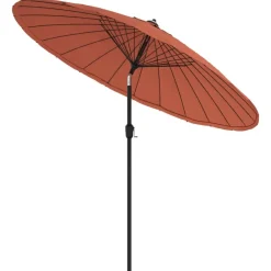 Maison Exclusive - Parasol d'extérieur et mât avec aluminium 270 cm terre cuite Online
