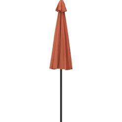 Maison Exclusive - Parasol d'extérieur et mât avec aluminium 270 cm terre cuite Online