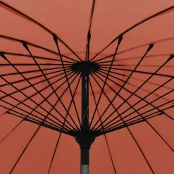 Maison Exclusive - Parasol d'extérieur et mât avec aluminium 270 cm terre cuite Online