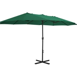 Maison Exclusive - Parasol d'extérieur et mât en aluminium 460x270 cm vert Best
