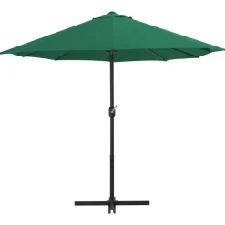 Maison Exclusive - Parasol d'extérieur et mât en aluminium 460x270 cm vert Best