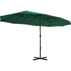 Maison Exclusive - Parasol d'extérieur et mât en aluminium 460x270 cm vert Best