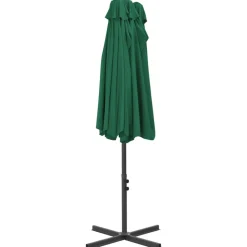 Maison Exclusive - Parasol d'extérieur et mât en aluminium 460x270 cm vert Best