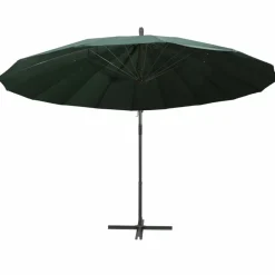 Maison Exclusive - Parasol suspendu avec poteau en aluminium vert 3 m Best