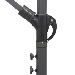 Maison Exclusive - Parasol suspendu avec poteau en aluminium vert 3 m Best