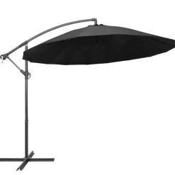 Maison Exclusive Parasols, Voiles D’Ombrage | - Parasol suspendu avec poteau anthracite 3 m