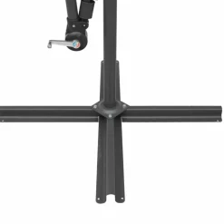 Maison Exclusive Parasols, Voiles D’Ombrage | - Parasol suspendu avec poteau anthracite 3 m