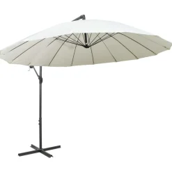 Maison Exclusive - Parasol suspendu avec poteau en aluminium blanc 3 m Outlet