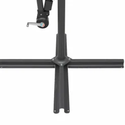 Maison Exclusive - Parasol suspendu avec poteau en aluminium blanc 3 m Outlet