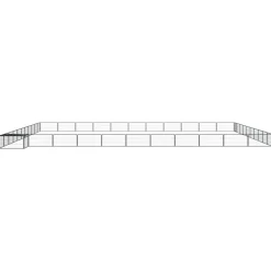 Maison Exclusive Niches, Paniers Et Transports | - Parc pour chien 44panneaux noir 100x50cm acier enduit de poudre