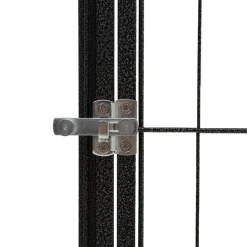 Maison Exclusive Niches, Paniers Et Transports | - Parc pour chien 32panneaux noir 100x50cm acier enduit de poudre