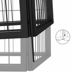 Maison Exclusive - Parc pour chien 20panneaux noir 100x50cm acier enduit de poudre Discount