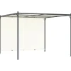 Maison Exclusive Pergolas, Tonnelles, Barnums | - Pergola avec toit réglable crème blanc 3x3 m acier