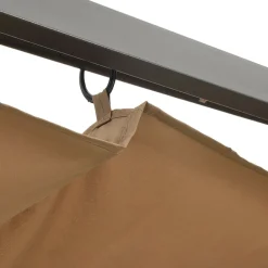 Maison Exclusive - Pergola avec toit rétractable taupe 3x3 m acier 180 g/m² Clearance
