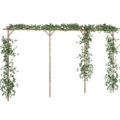 Maison Exclusive - Pergola bambou 385x40x205 cm Discount