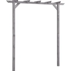 Maison Exclusive - Pergola de jardin gris 200x40x205 cm bois de pin imprégné New
