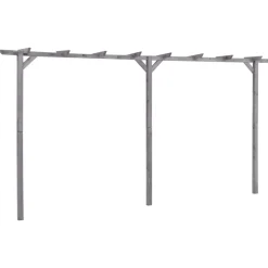 Maison Exclusive - Pergola de jardin gris 400x40x205 cm bois de pin imprégné Best