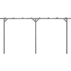 Maison Exclusive - Pergola de jardin gris 400x40x205 cm bois de pin imprégné Best