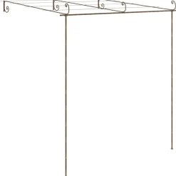 Maison Exclusive - Pergola de jardin marron antique 3x3x2,5 m fer Best