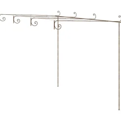 Maison Exclusive Pergolas, Tonnelles, Barnums | - Pergola de jardin marron antique 4x3x2,5 m fer