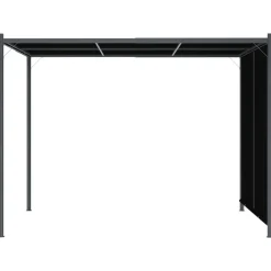 Maison Exclusive - Pergola de jardin avec toit rétractable 3x3 m anthracite Clearance