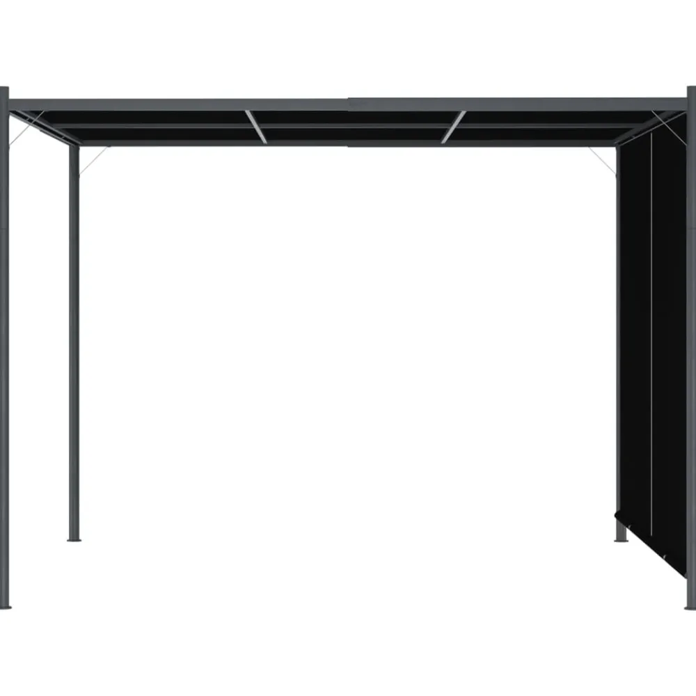 Maison Exclusive - Pergola de jardin avec toit rétractable 3x3 m anthracite Clearance