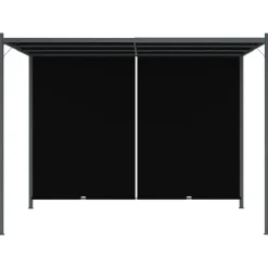 Maison Exclusive - Pergola de jardin avec toit rétractable 3x3 m anthracite Clearance