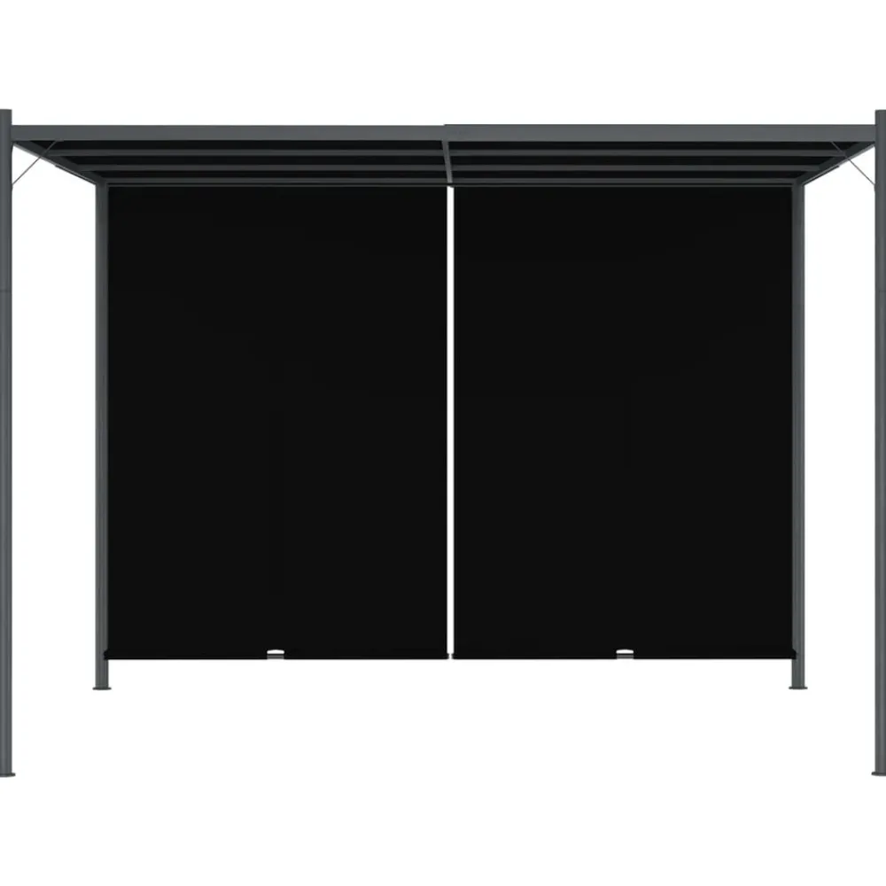 Maison Exclusive - Pergola de jardin avec toit rétractable 3x3 m anthracite Clearance