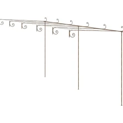 Maison Exclusive - Pergola de jardin marron antique 6x3x2,5 m fer Online