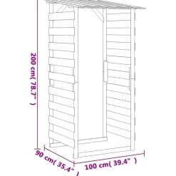 Maison Exclusive - Pergolas avec toits 6 pcs 100x90x200 cm bois de pin imprégné Hot