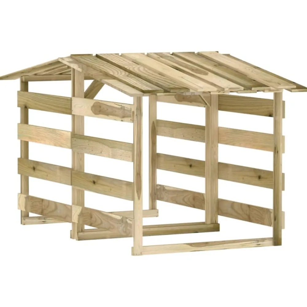 Maison Exclusive Pergolas, Tonnelles, Barnums | - Pergolas avec toits 2 pcs 100x90x100 cm bois de pin imprégné