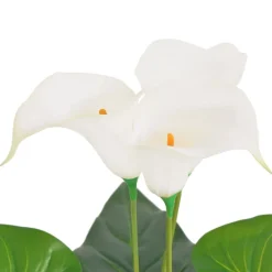 Maison Exclusive - Plante artificielle avec pot lis calla 45 cm blanc Outlet
