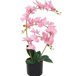 Maison Exclusive Plantes Artificielles | - Plante artificielle avec pot orchidée 65 cm rose