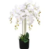 Maison Exclusive - Plante artificielle avec pot orchidée 75 cm blanc
