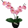 Maison Exclusive Plantes Artificielles | - Plante artificielle avec pot orchidée 30 cm rose