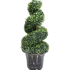 Maison Exclusive - Plante de buis artificiel en spirale avec pot vert 89 cm Sale