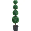 Maison Exclusive - Plante de buis artificiel avec pot forme de boule vert 90 cm Outlet